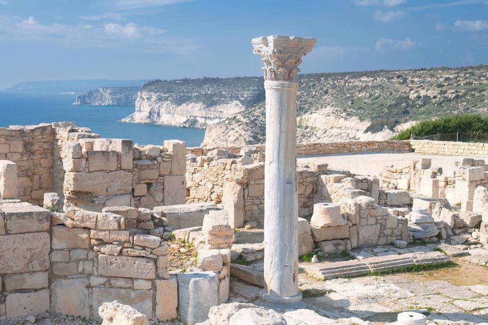 Kourion columns by the sea